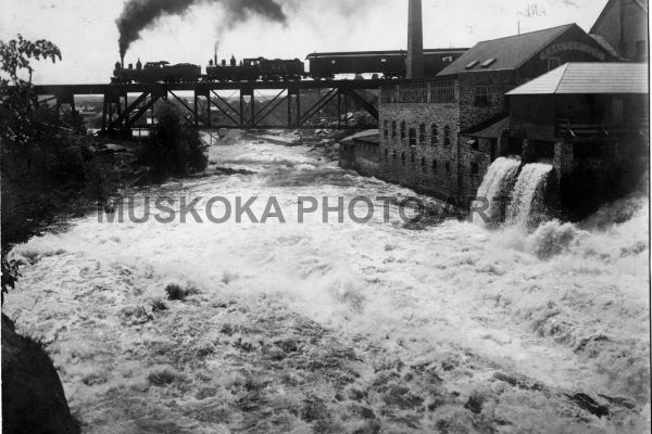 #5 Two-engine train, Bird's Woollen Mill, BB falls